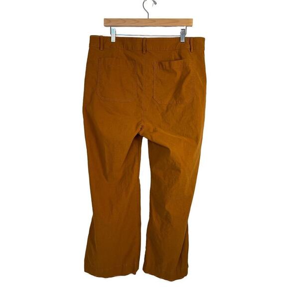 J.Crew Factory Women's High-rise patch-pocket wide-leg pant Burnt Sienna Size 34 - Picture 3 of 10